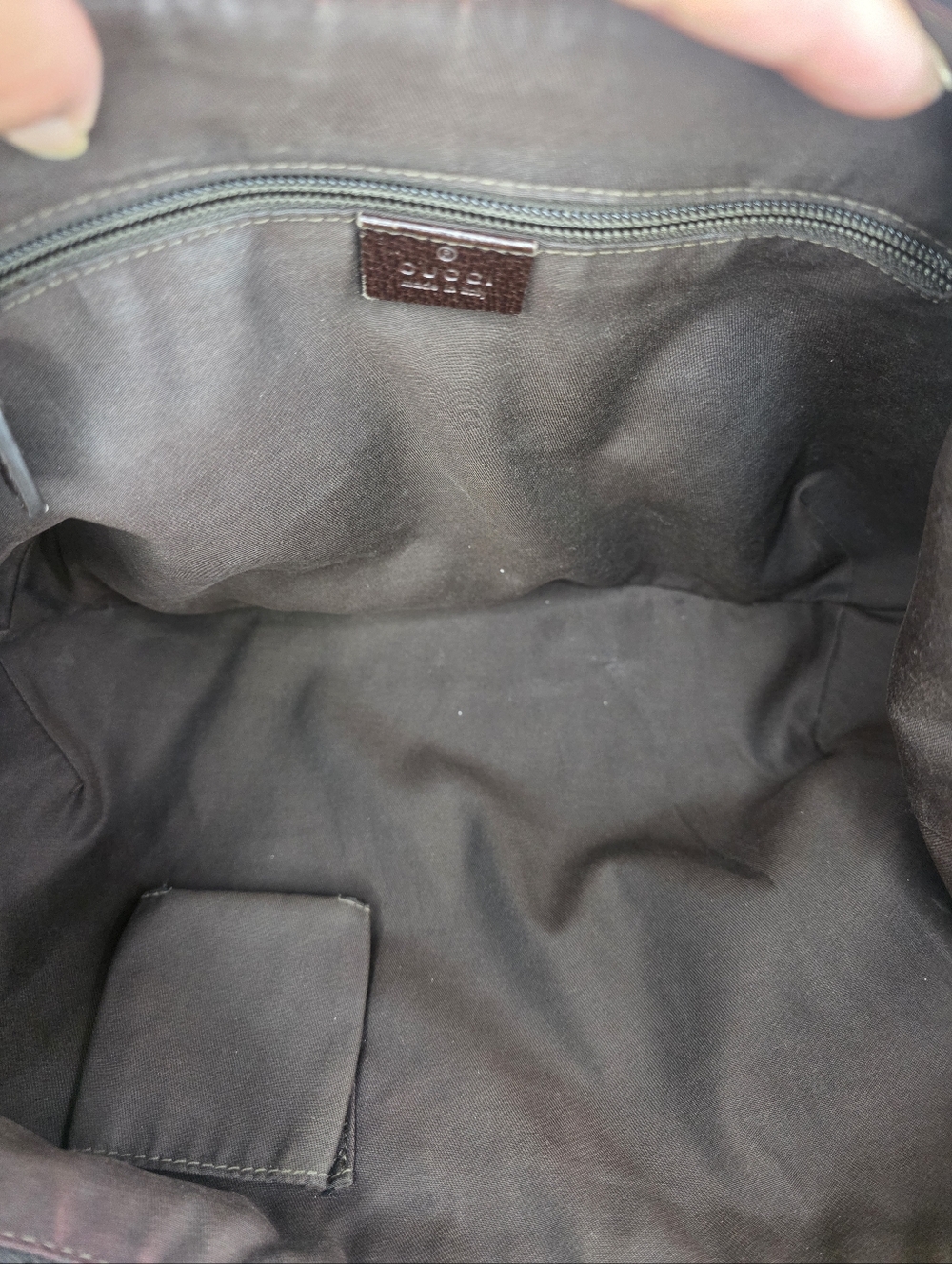✨️GUCCI GG Canvas Web Half Moon Crossbody Bag - Picture 14 of 16